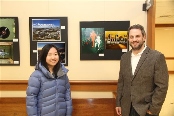 AP Art Show Teacher and Student